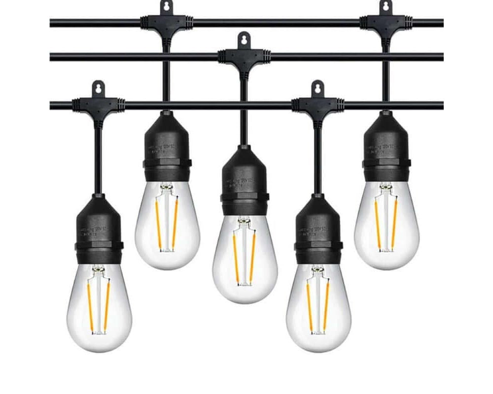 Warm glow festoon lights