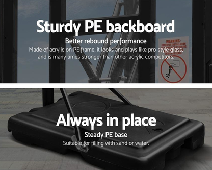 Outdoor basketball hoop with nylon net