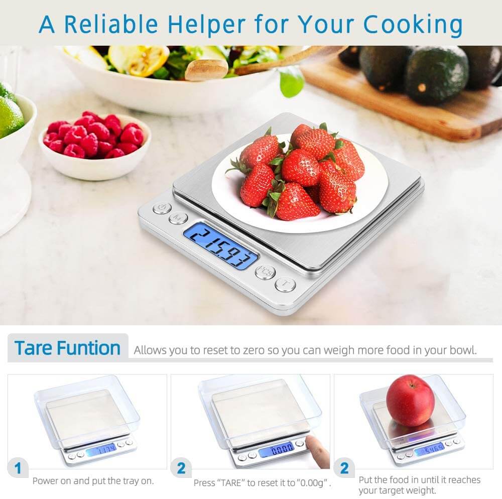 Digital Scales Digital Kitchen Scale Toprime 500g 0.01g High Precision