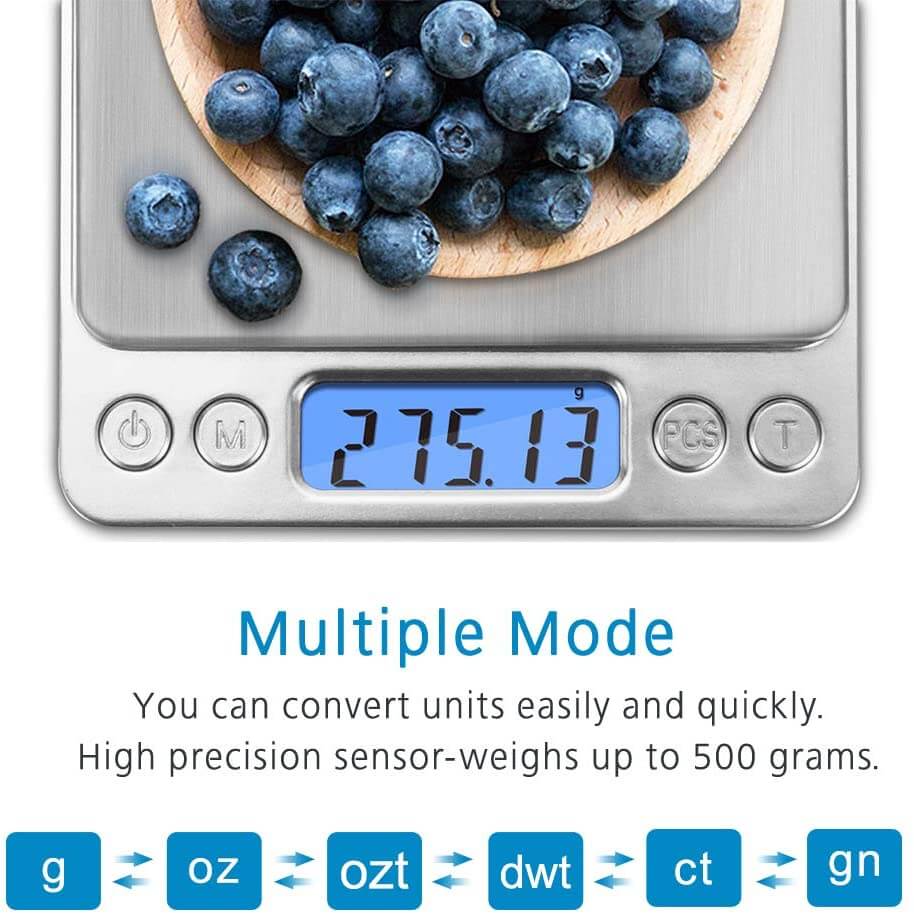 Digital Scales Digital Kitchen Scale Toprime 500g 0.01g High Precision