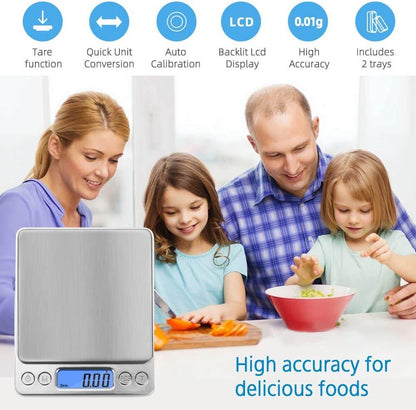 Digital Scales Digital Kitchen Scale Toprime 500g 0.01g High Precision
