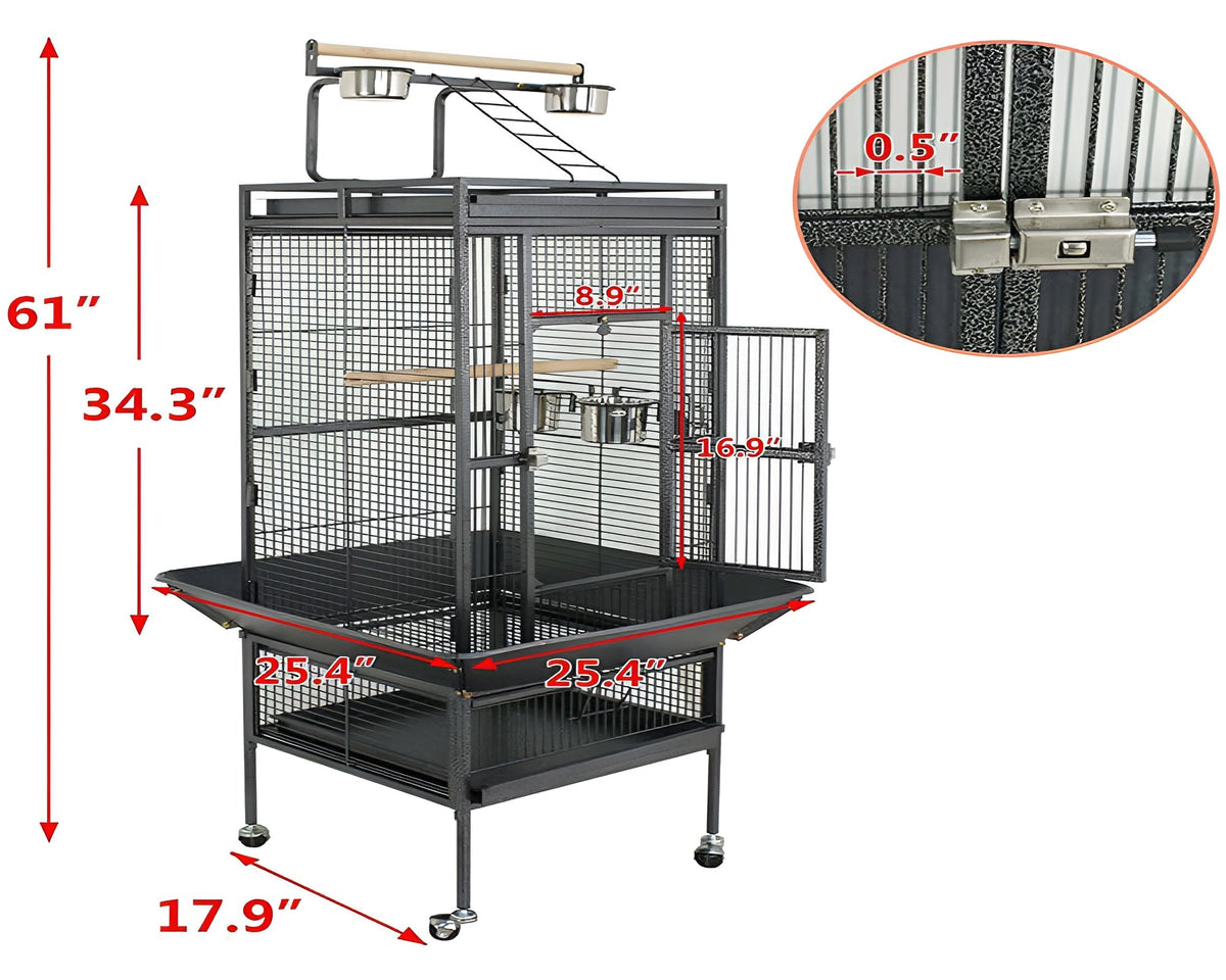 Bird Cage Parrot Aviary Perch Carrier