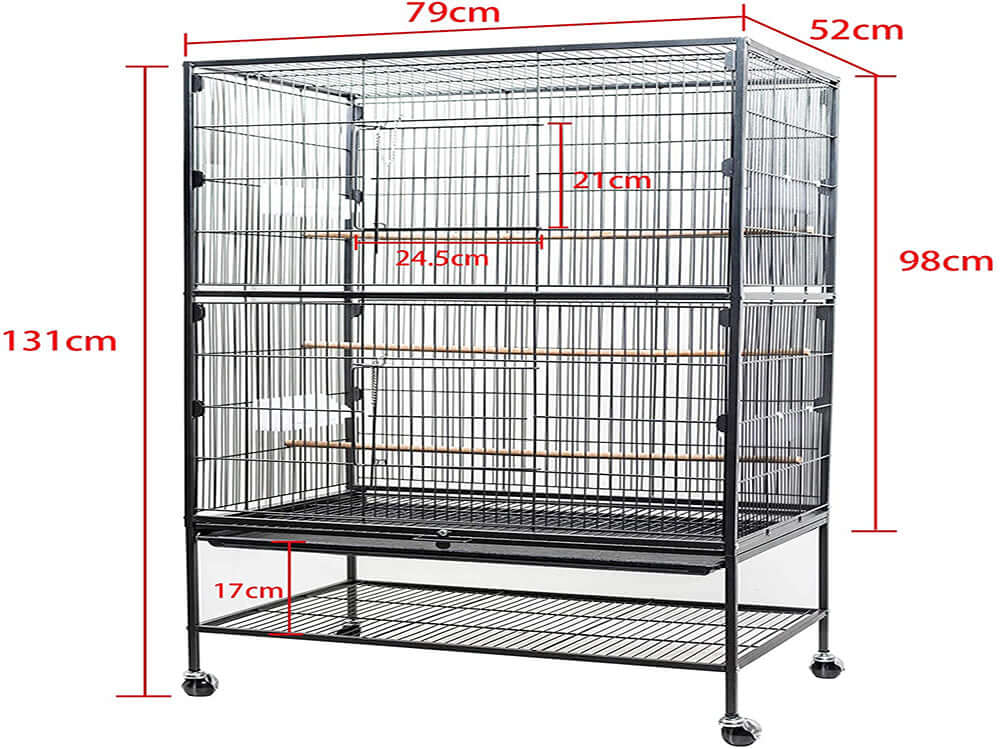 Bird Cage Parrot Aviary Perch Carrier