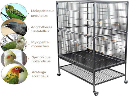 Bird Cage Parrot Aviary Perch Carrier