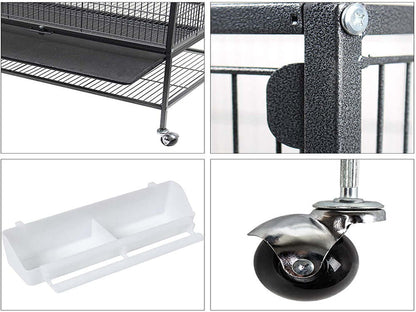 Bird Cage Parrot Aviary Perch Carrier