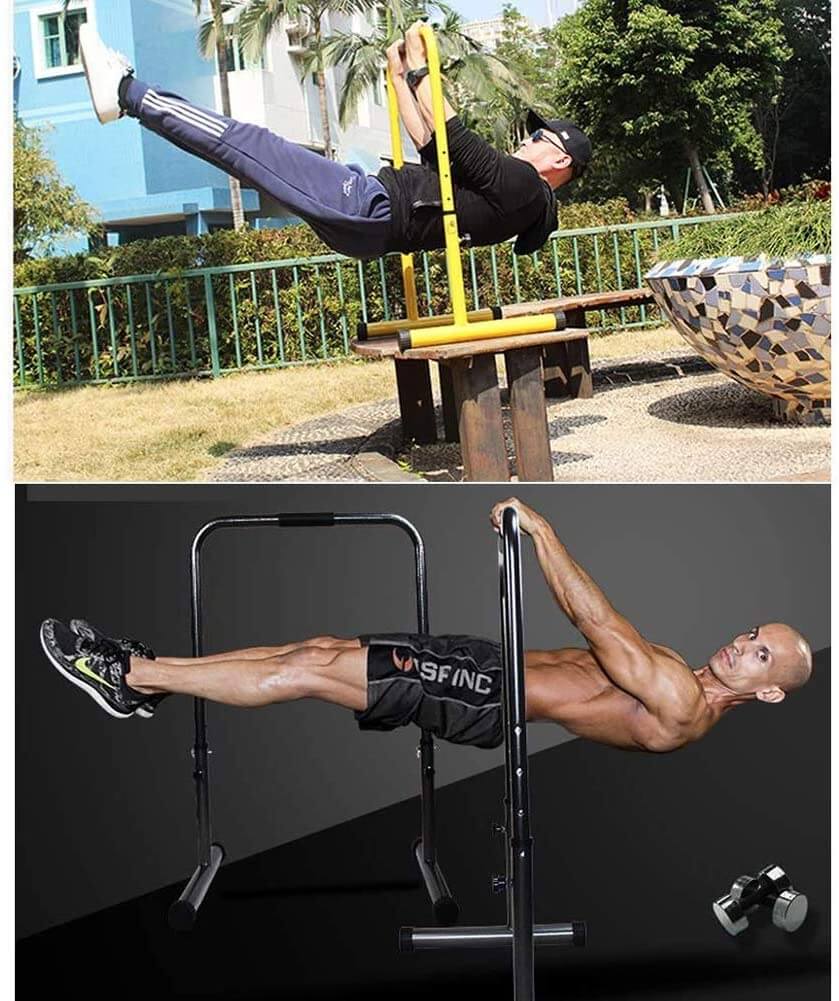 compact dip bar training station
