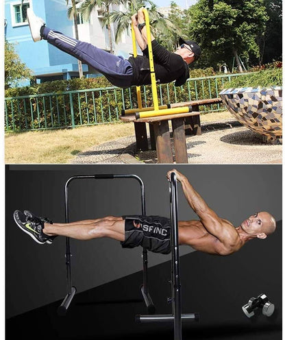 compact dip bar training station