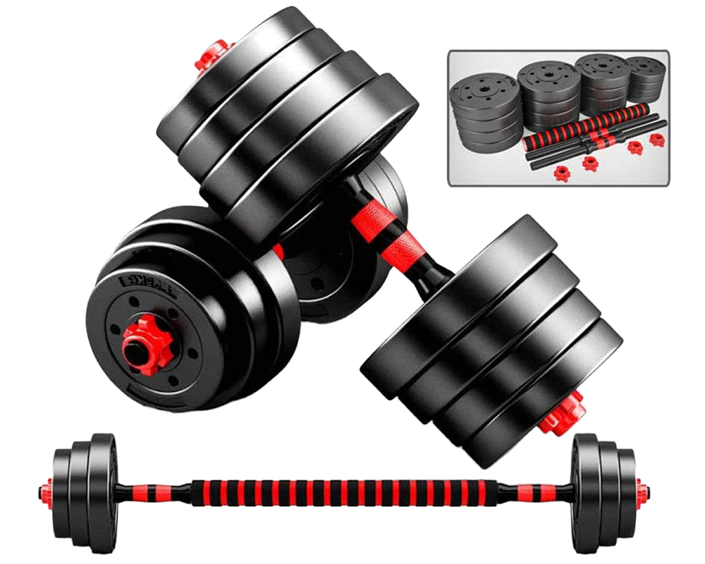 Adjustable dumbbell workout