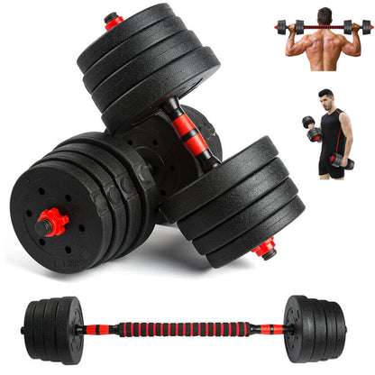 Home gym dumbbell set