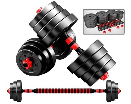 Dumbbell and barbell combo