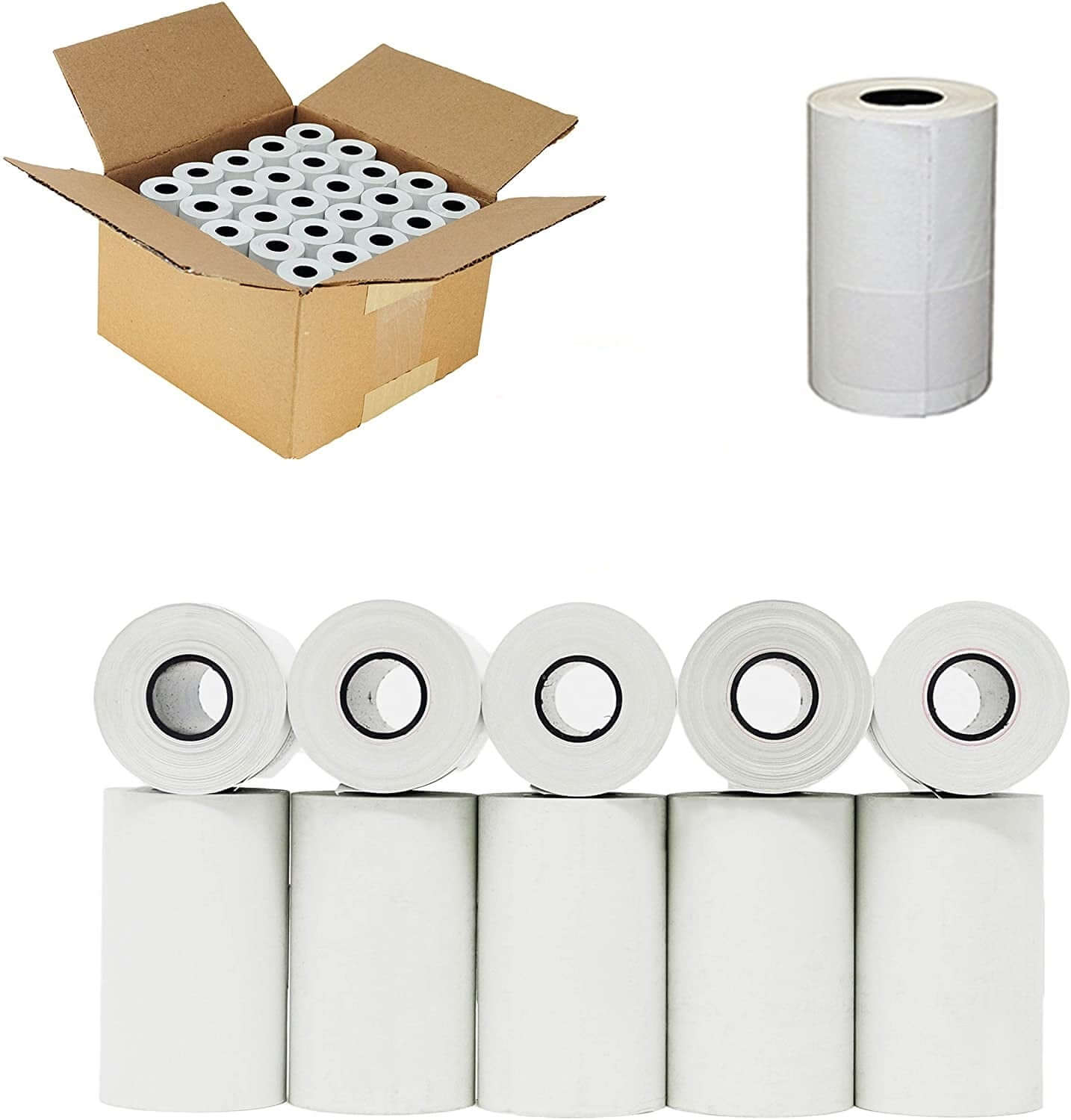 white thermal rolls 57x38