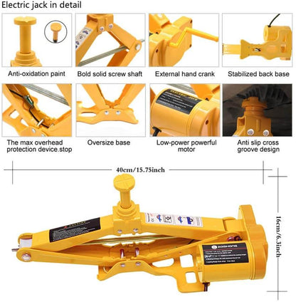 car jack with toolbox kit