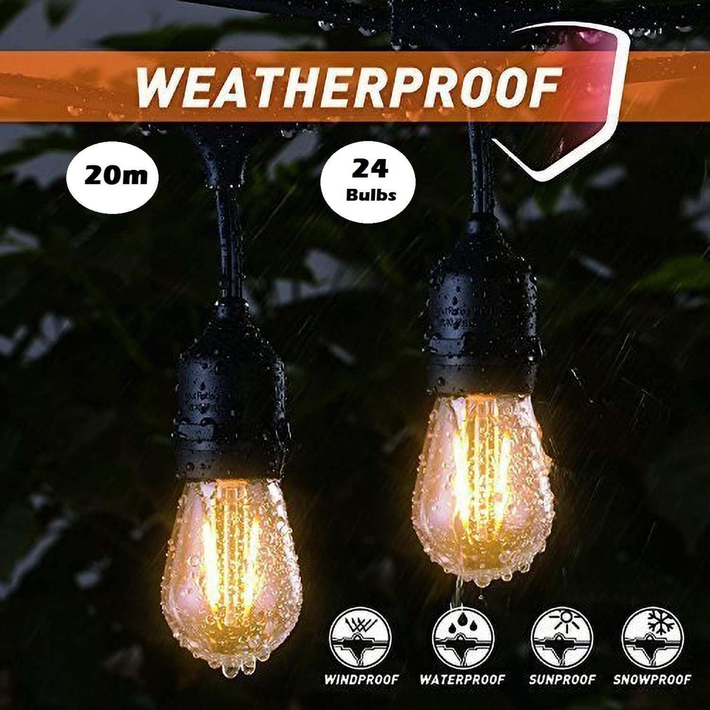 Outdoor Festoon Lights String Lights 10M