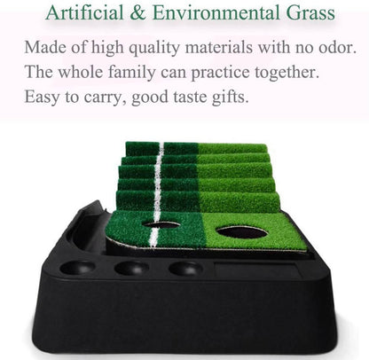 Portable golf putting mat