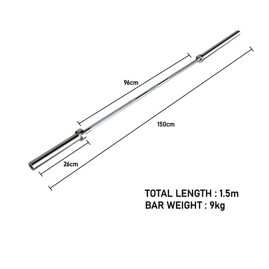 Olympic Bar 1.5M 5 Ft Olympic Training Bar - The Shopsite