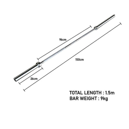 Olympic Bar 1.5M 5 Ft Olympic Training Bar - The Shopsite