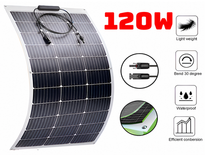 120W Solar Panel Flexible 120W Monocrystalline Flexible