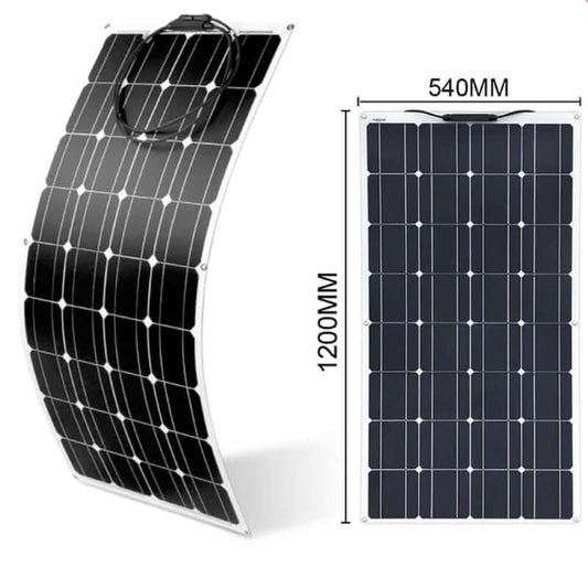100W 18V Semi Flexible Solar Panel - The Shopsite