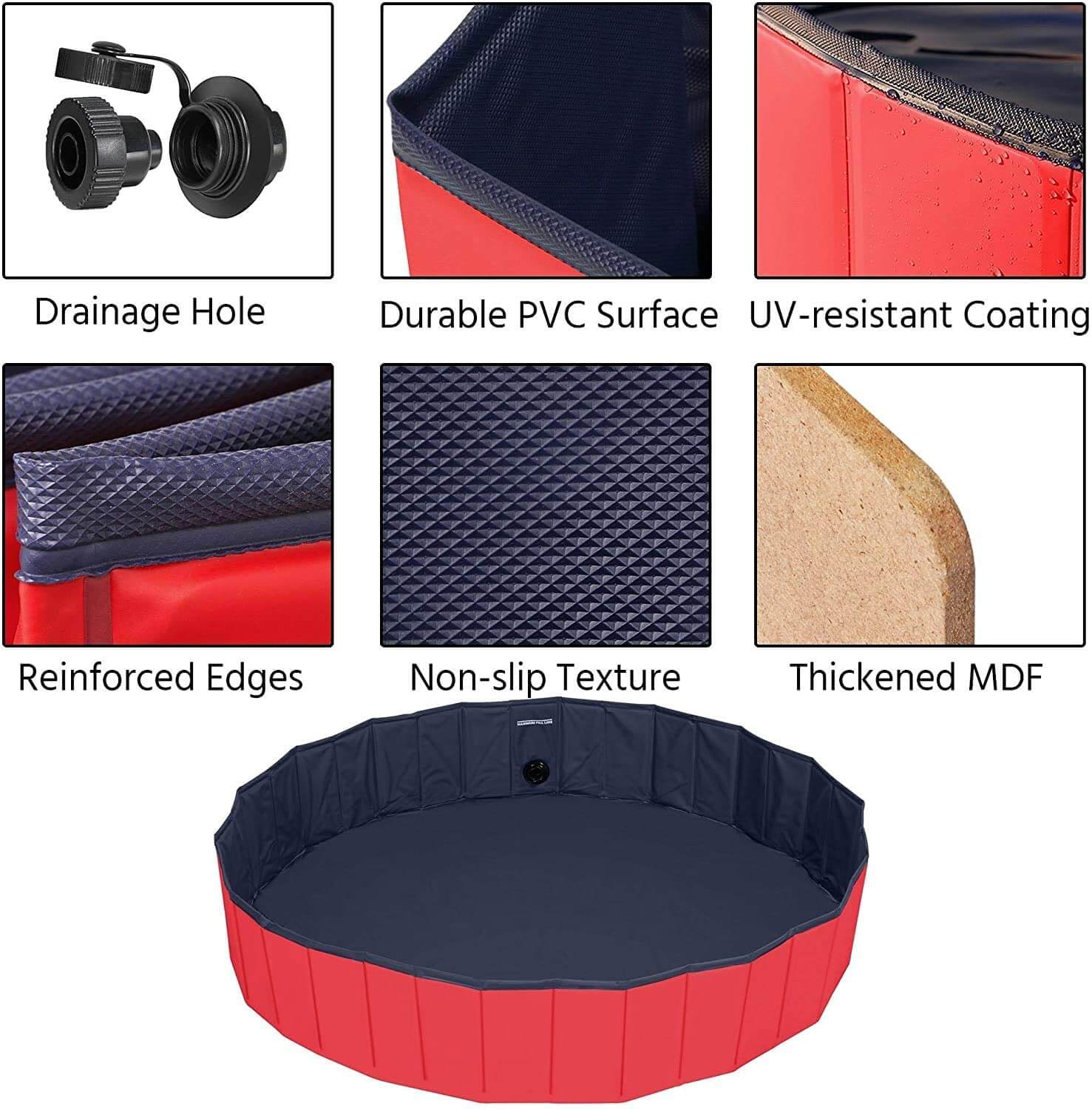 PVC pet bathing tub