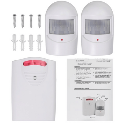 Wireless Security Driveway Alarm 2 Sensors