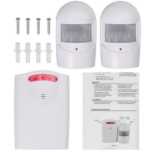 Wireless Security Driveway Alarm 2 Sensors