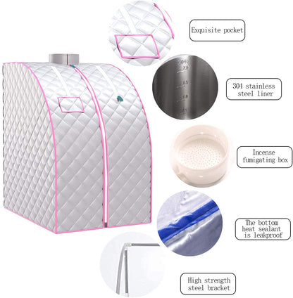 Portable SPA Room Therapeutic Personal Sauna Steam Room