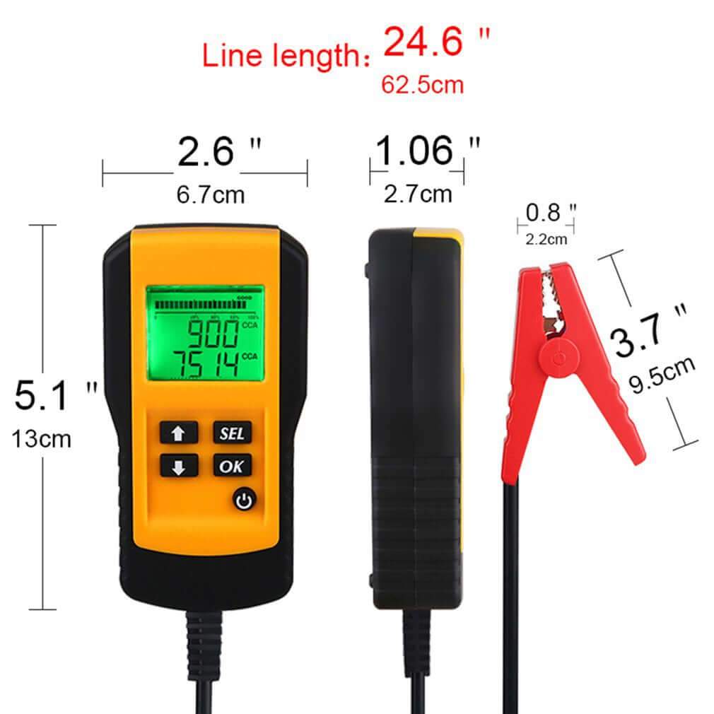 12V car battery testing tool