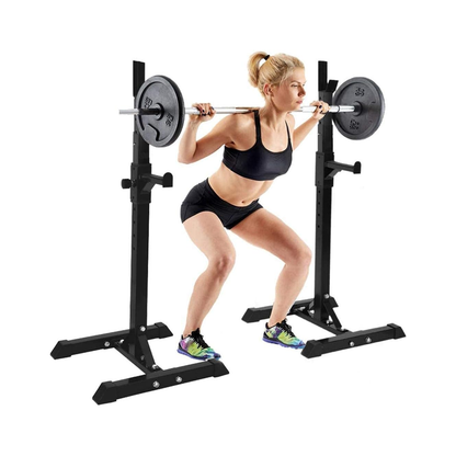 Adjustable squat rack stands