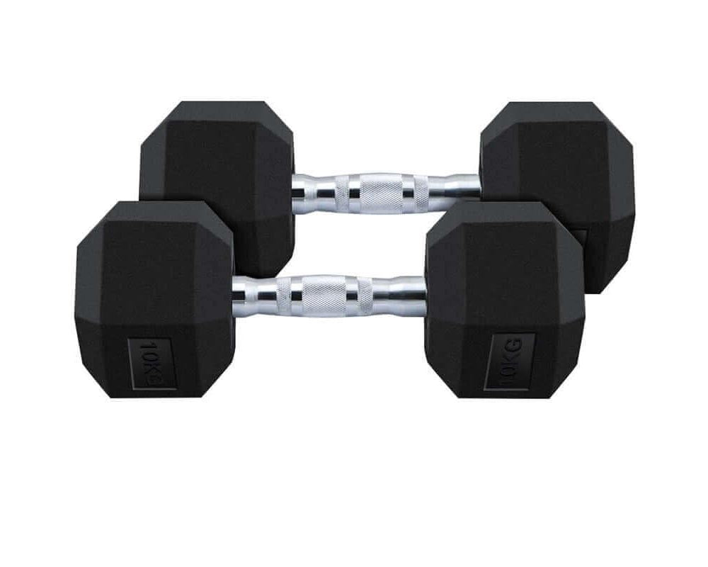 Dumbbells Set 2X 10kg hex weights