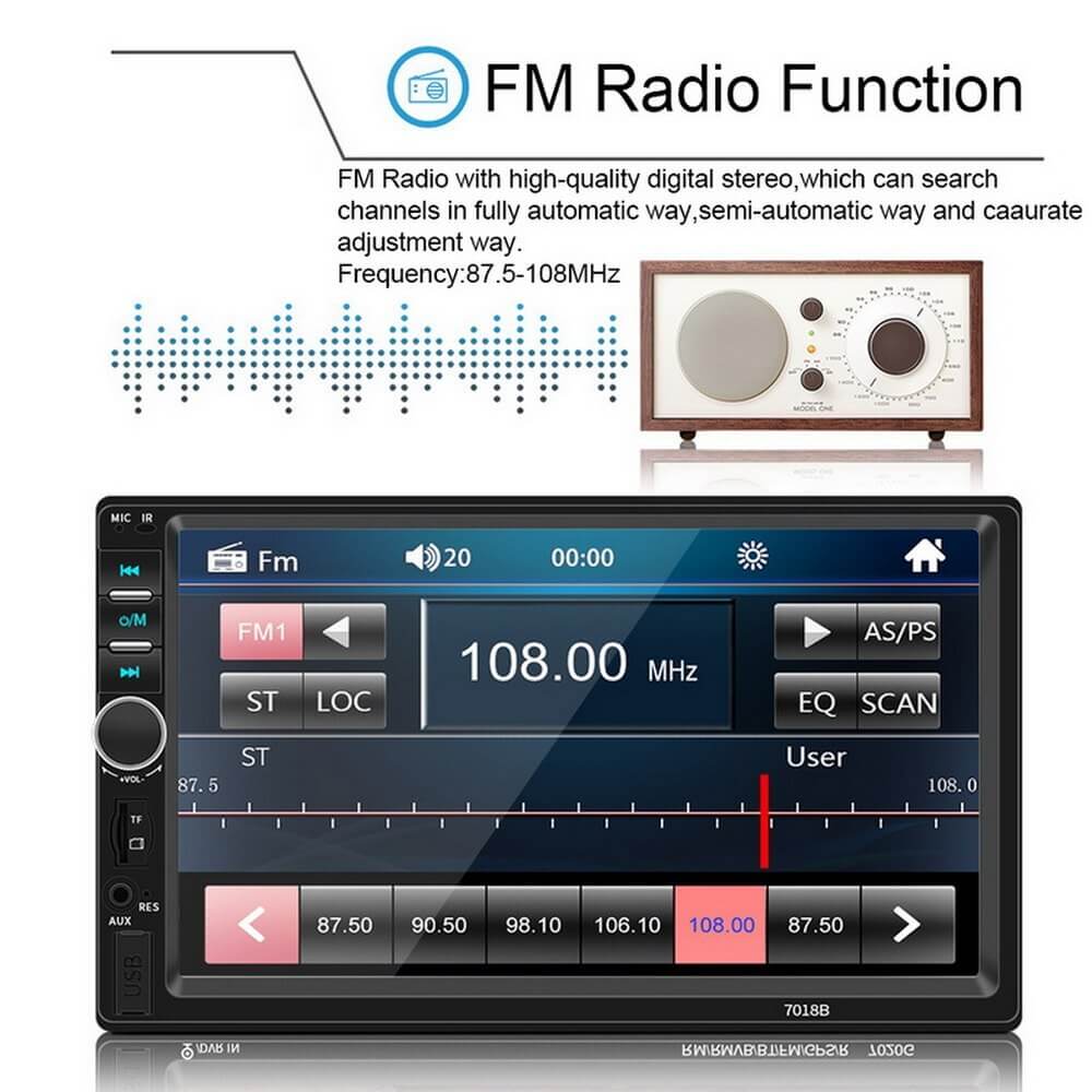 Touch screen car media player
