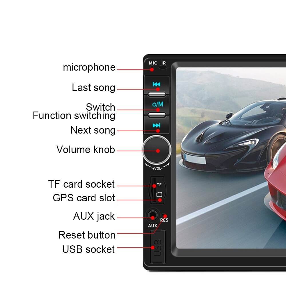 Remote control car stereo