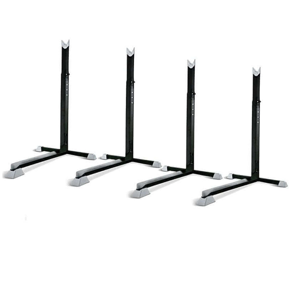 Set of four bike rack stands