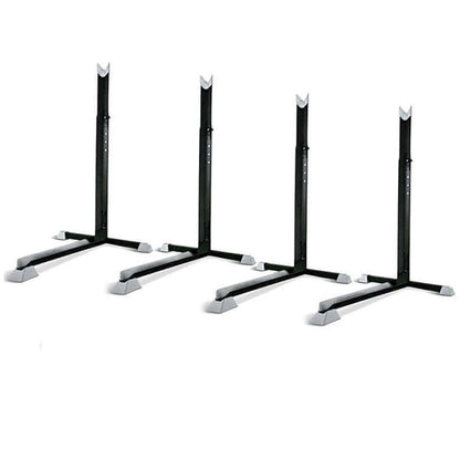 Set of four bike rack stands