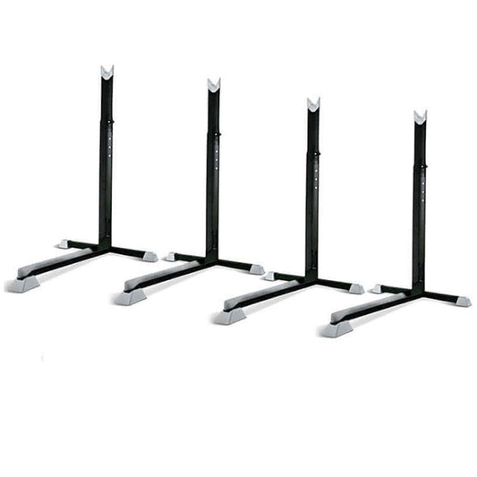 Set of four bike rack stands