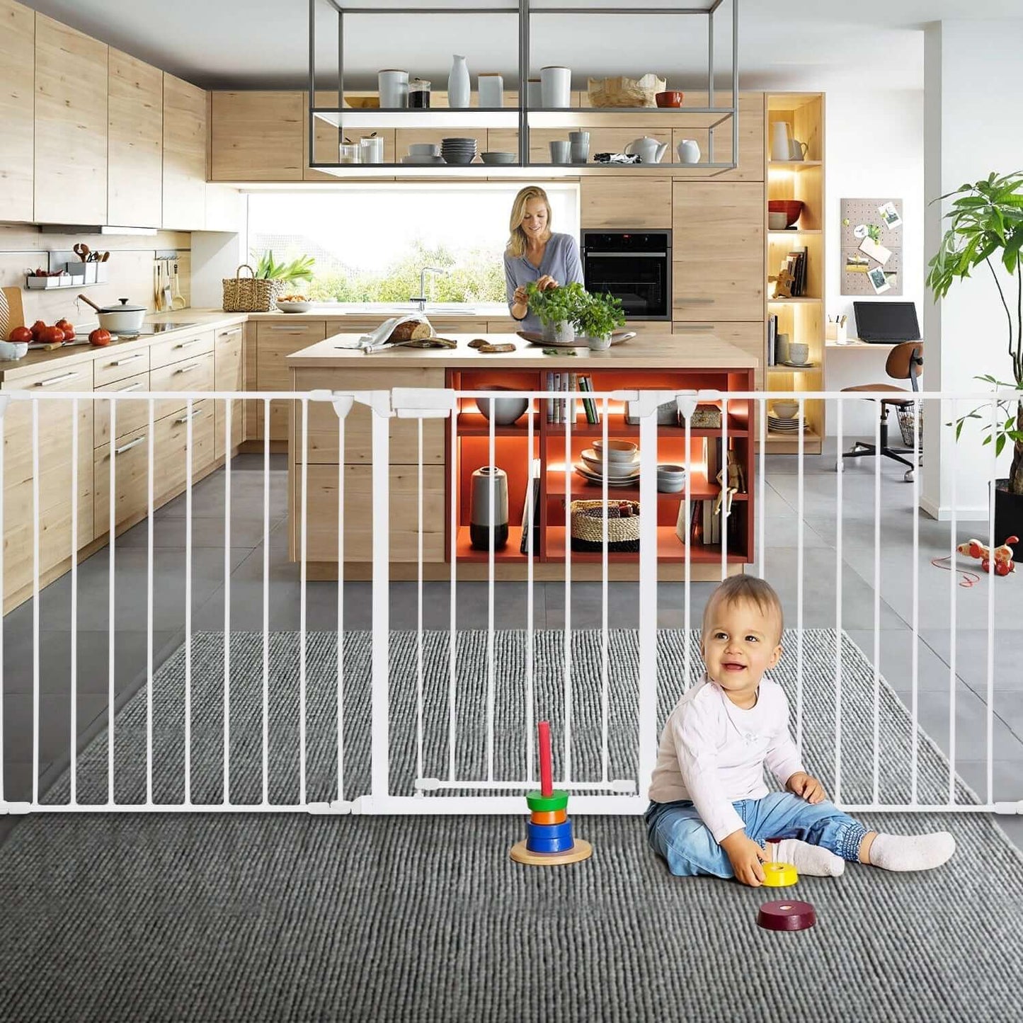 Baby Safety Gate Fireplace Barrier
