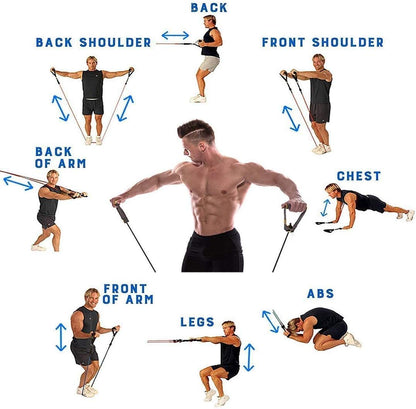 Fitness Exercises Resistance Bands Set
