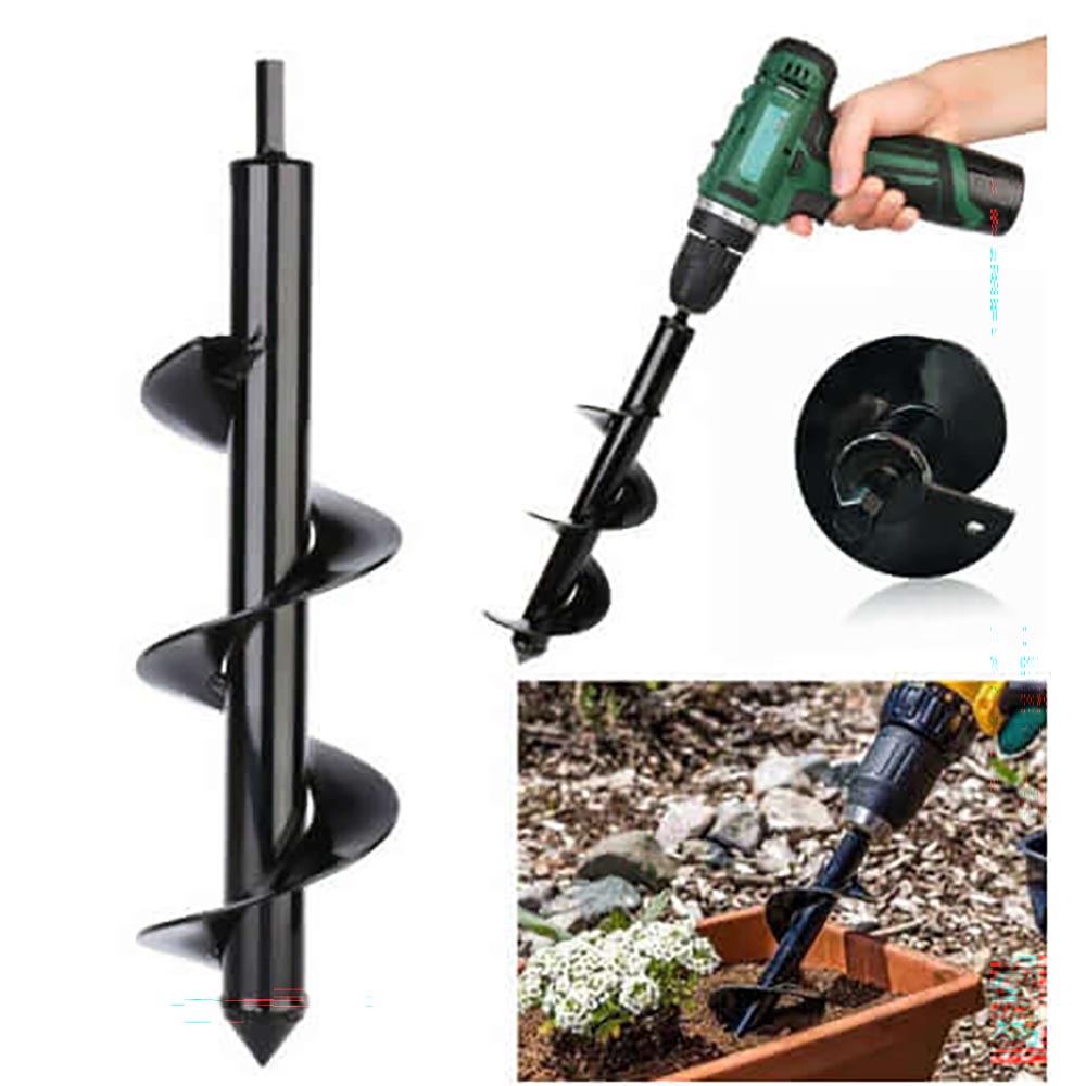 Garden auger post hole digger
