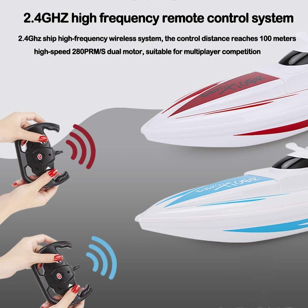 Remote Control Boat – RC Racing Remote Control Boat with Dual Motors