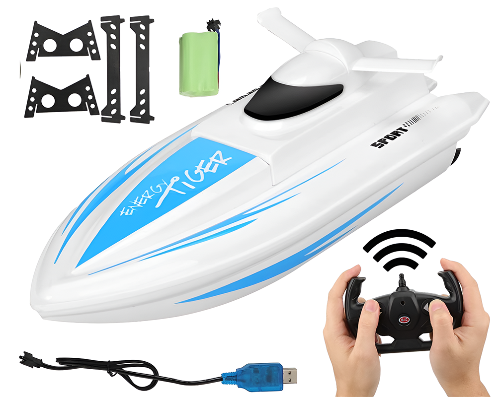 RC boat with screwdriver