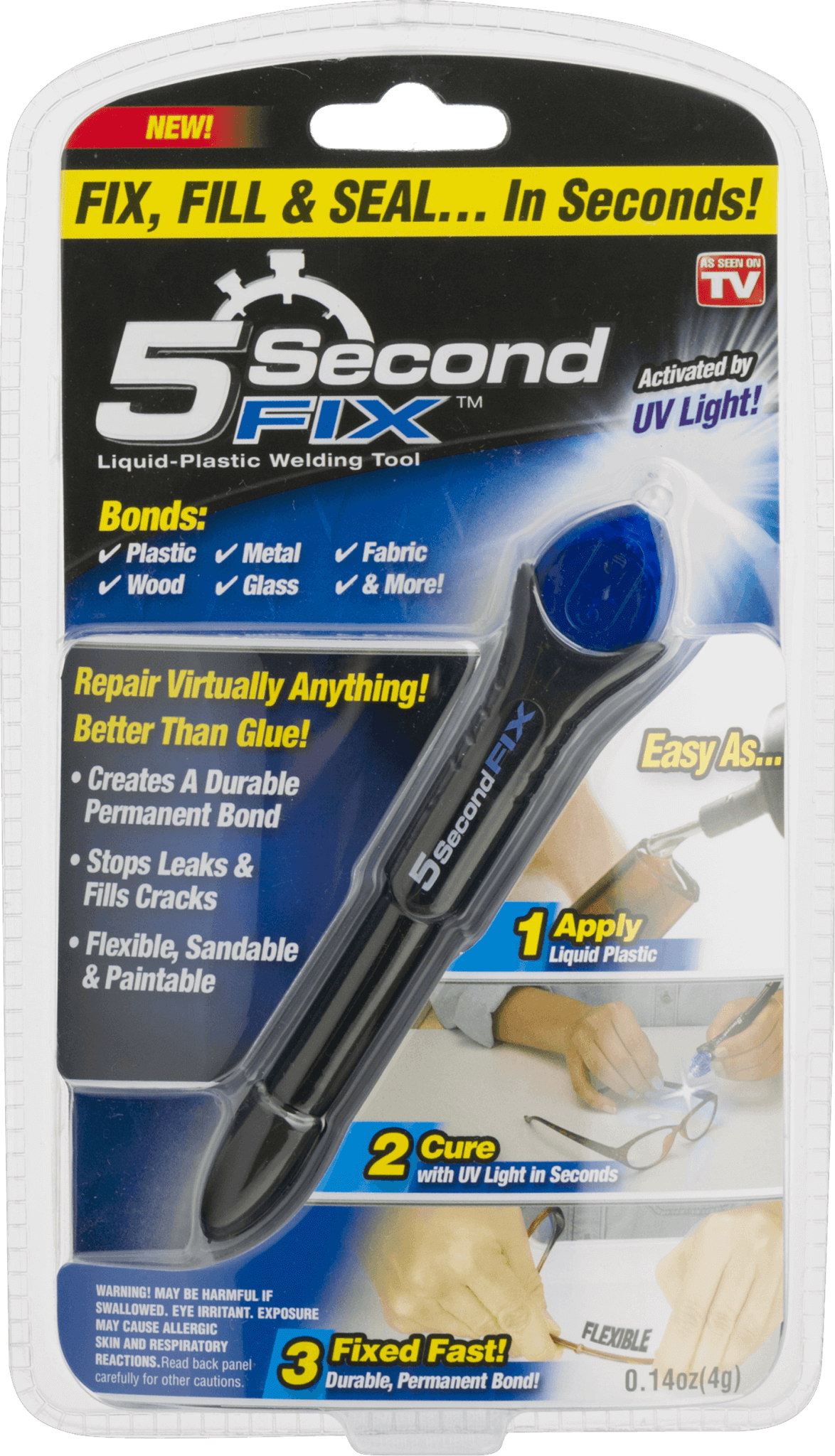 Glue bonding plastic and metal