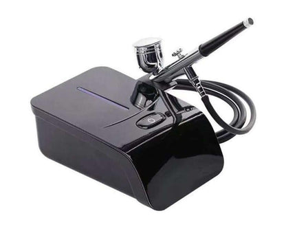 Airbrush compressor with holder