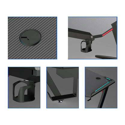 Gaming Chair with Desk – RGB Gaming Chair Combo with Gaming Desk Table