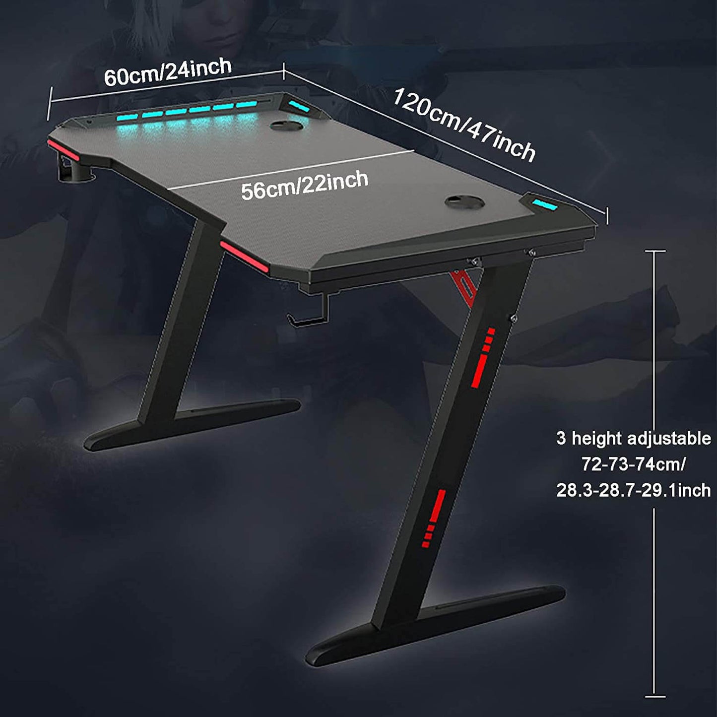 Computer Gaming Desk 120CM