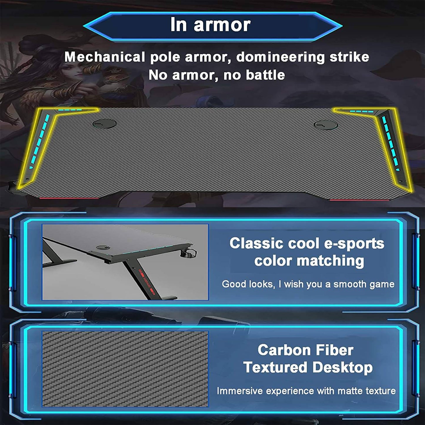 Computer Gaming Desk 120CM