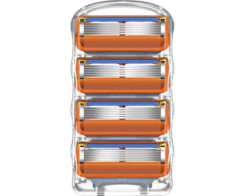 Replacement for Gillette Fusion Power Men's Razor Blade Refills 4 Count