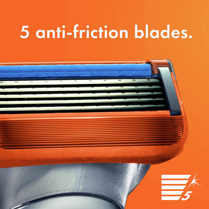 Five blade razor cartridges