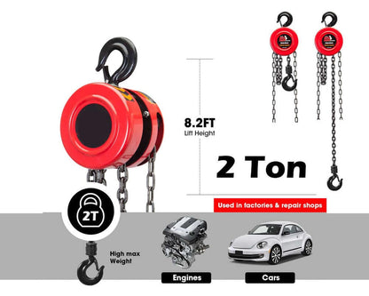 Chain Block &amp; Tackle Hoist 2T 3M