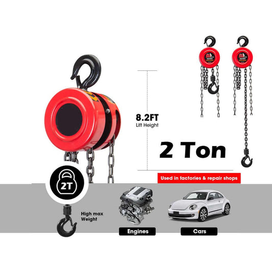 Chain Block &amp; Tackle Hoist 2T 3M