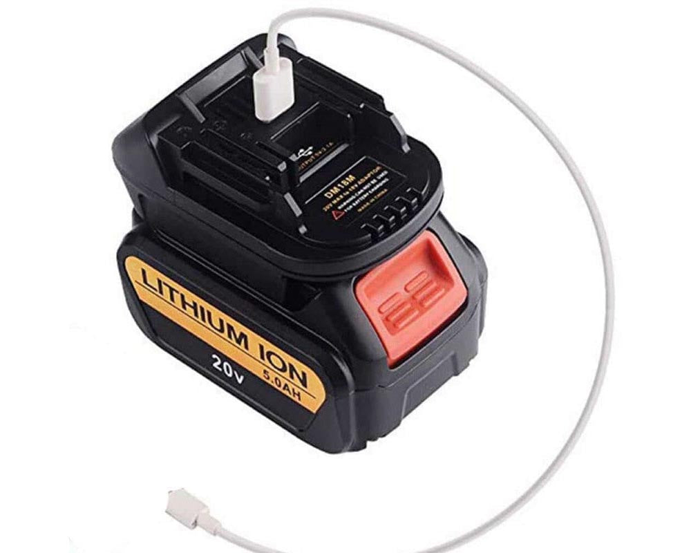 Power tool battery adapter