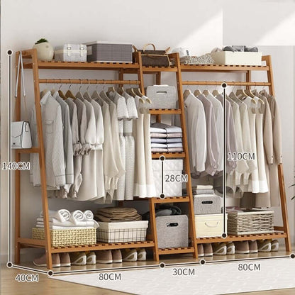 Bamboo Wardrobe Cloth Organizer - The Shopsite